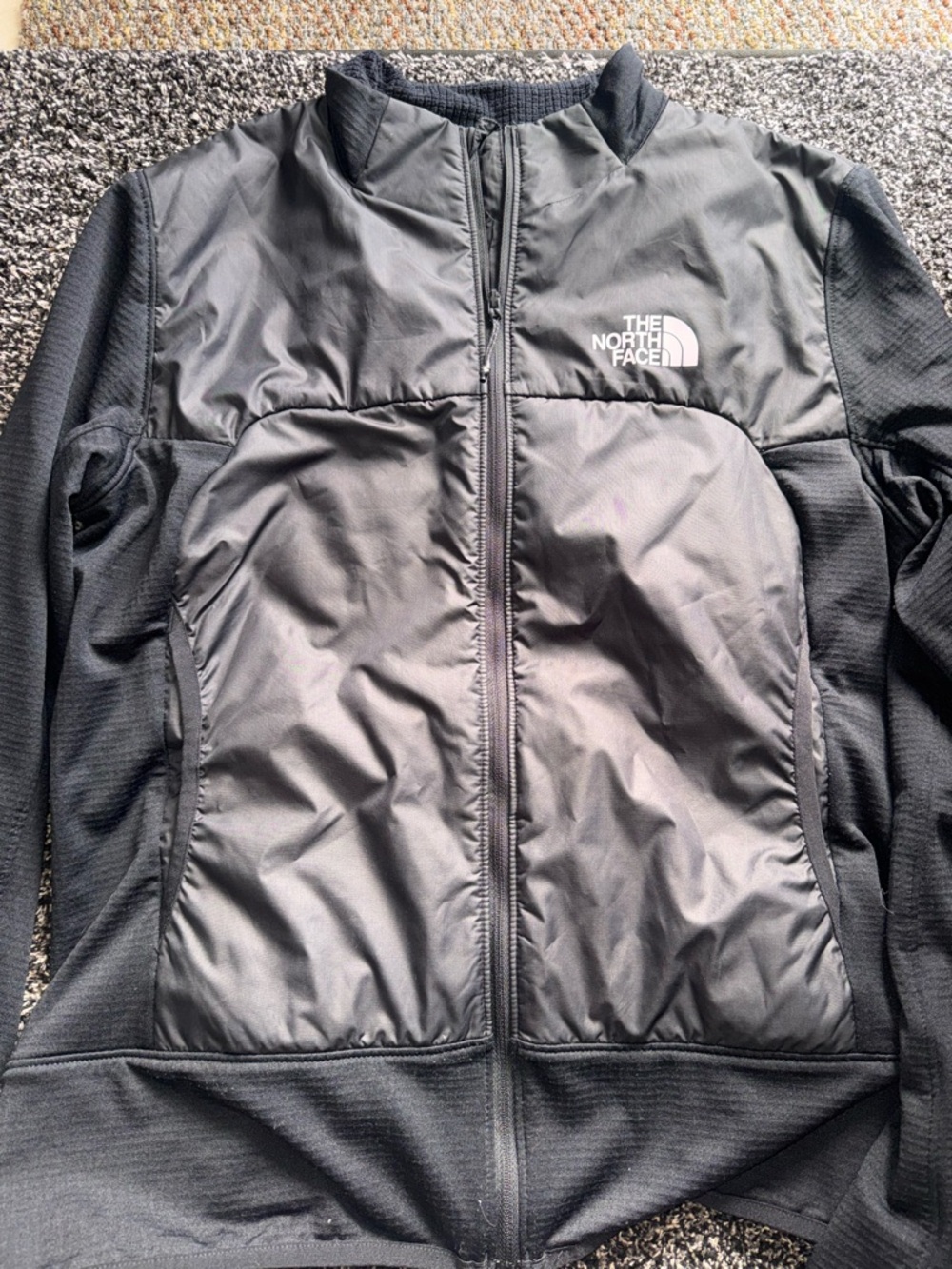 The North Face womens Black Insulated Hybrid Jacket